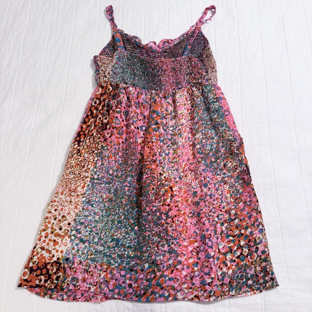 Anthropologie Maeve Dress Size SMALL Confetti Whirl Silk Dress Colorful - Picture 12 of 13